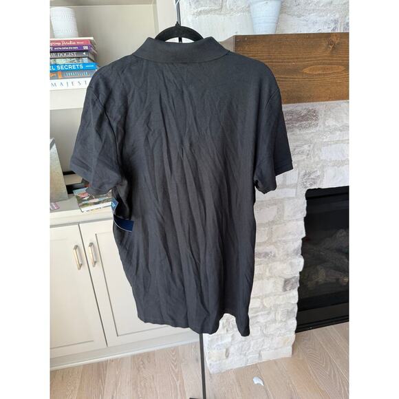 U.S. Polo Assn. Men's Black Cotton Relaxed Fit Ultimate Pique Polo Shirt Size L - Picture 5 of 8